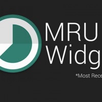 MRU Widget Most Recently Used app