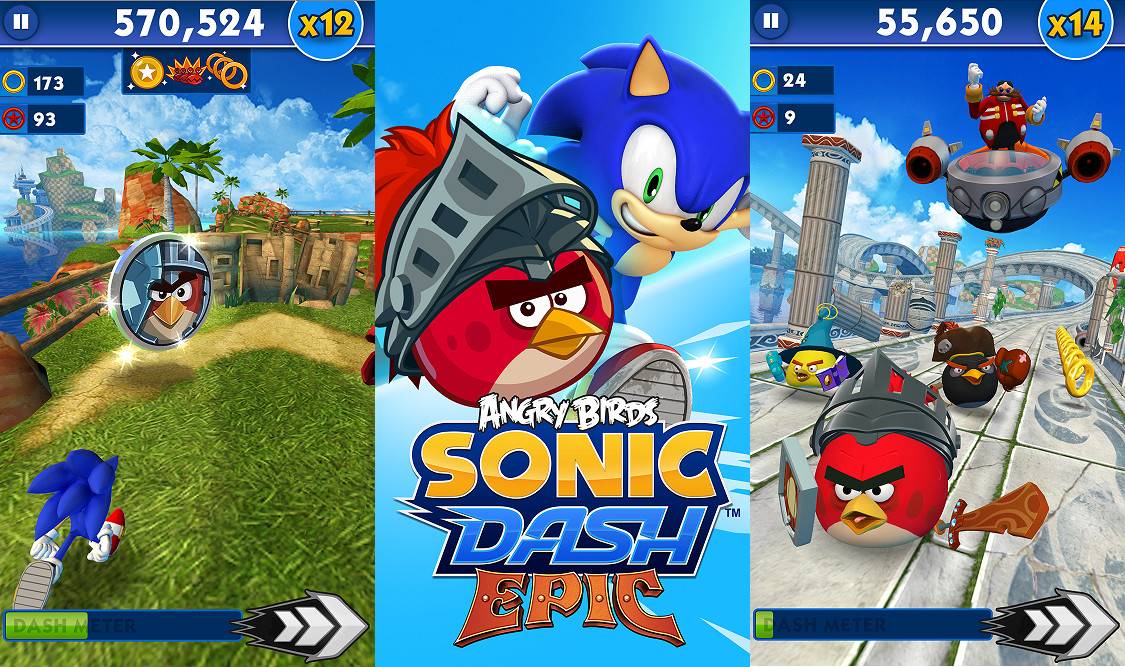 Sonic the Hedgehog arrives on Piggly Island in Angry Birds Epic