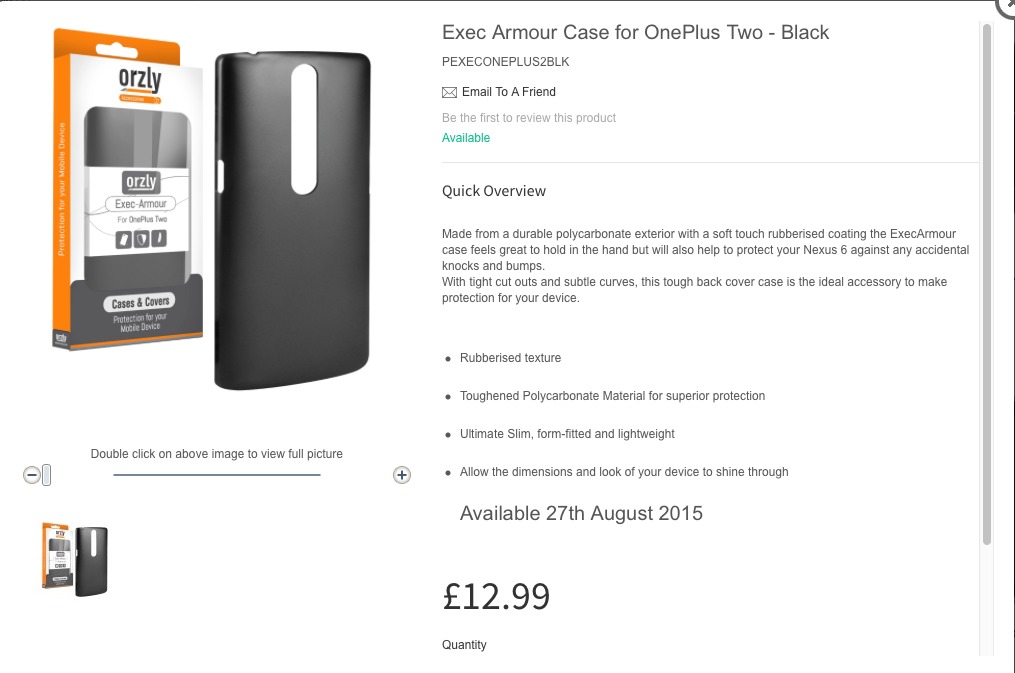 Exec Armour Case for OnePlus Two