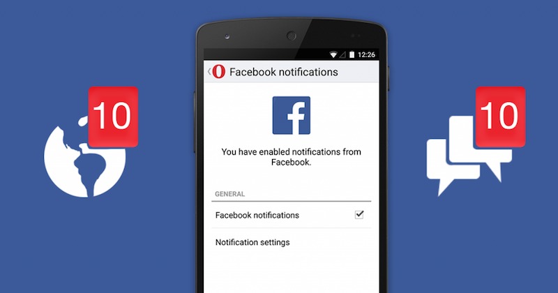 Opera Mini For Android Adds Facebook Notifications Android Community