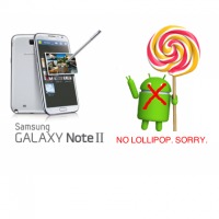 Samsung Galaxy Note 2 No Android Lollipop