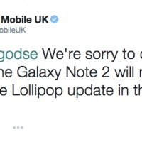 no android lollipop for galaxy note 2 b