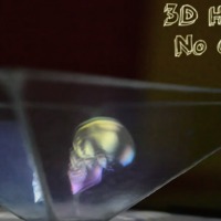 3d hologram no glasses