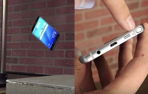 Galaxy note 5 side drop test