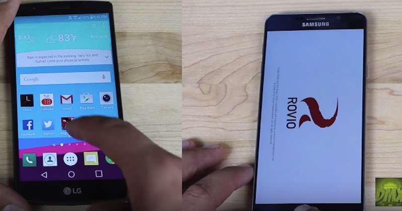 Note 5 vs LG G4 speed test