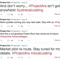 Project Ara market pilot re-route