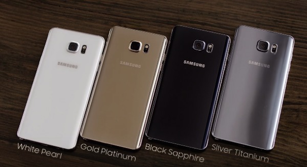 Samsung Galaxy Note 5 Color Variants