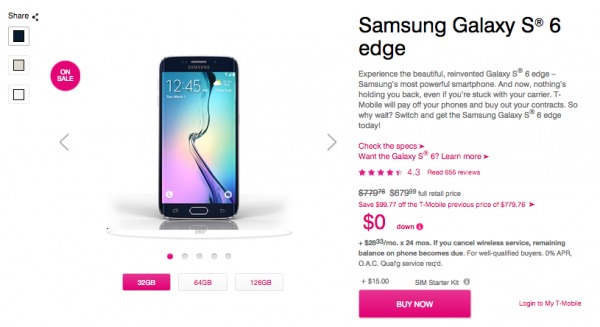 Samsung Galaxy S6 EDGE T-MOBILE