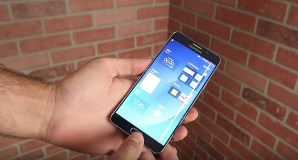 galaxy note 5 face flat drop test