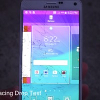 note 4, front drop test