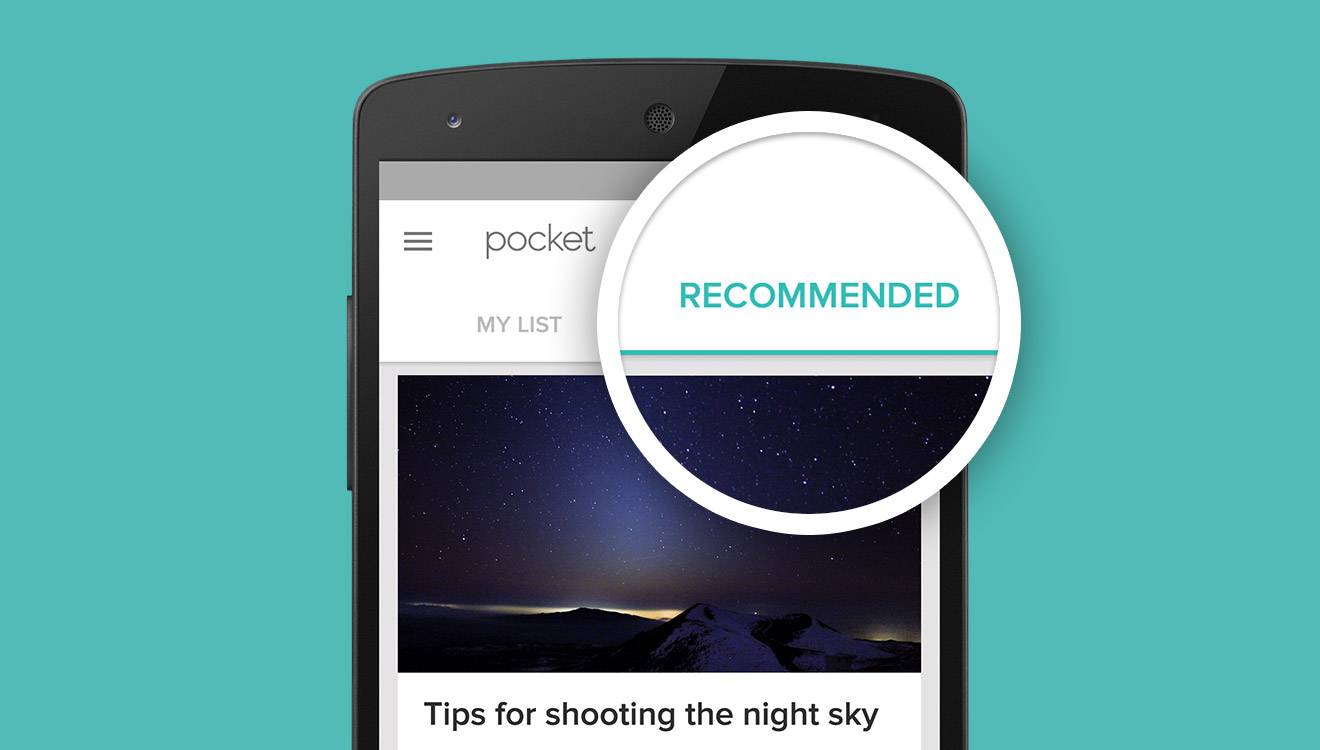 pocket recommendations android app