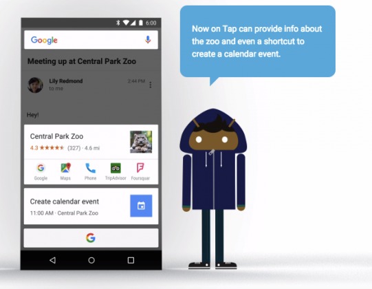 Android Marshmallow Now on Tap 1