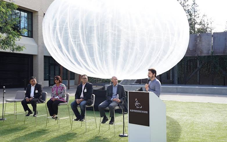 Google Project Loon Balloon Internet India