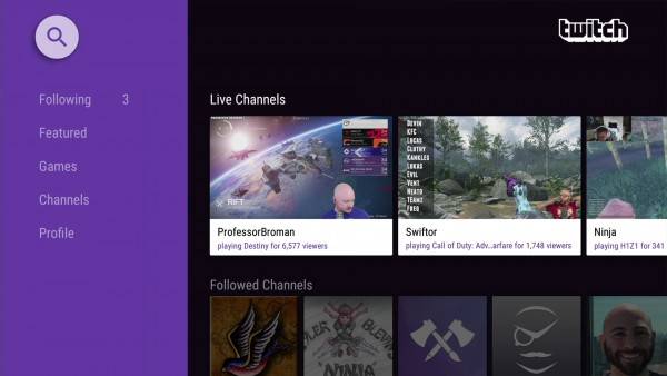 Twitch Fire TV app