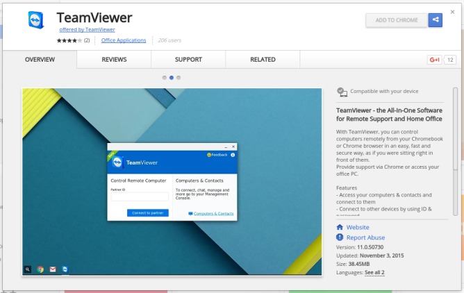 teamviewer chrome os download