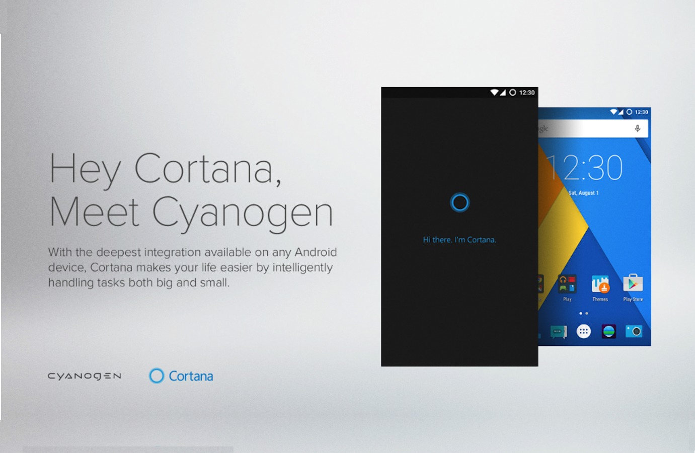 Microsoft Cortana Cyanogen