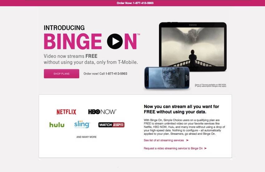 T-Mobile Binge On