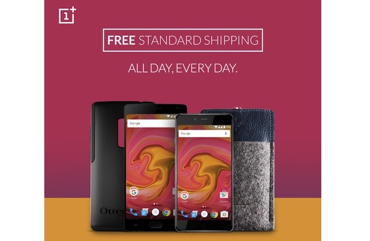 oneplus free standard shipping