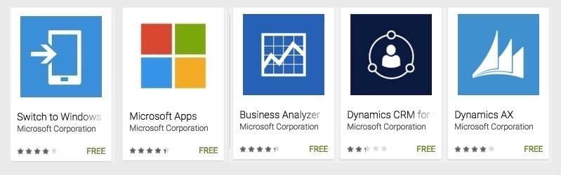 Microsoft Android apps TOOLS 2