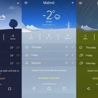 Sony Weather app for Xperia