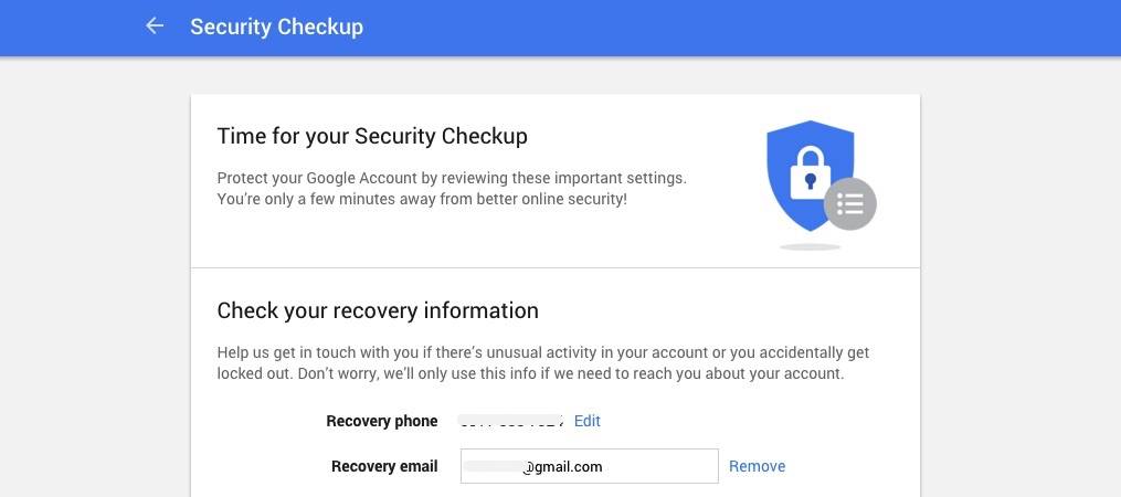 google security checkup
