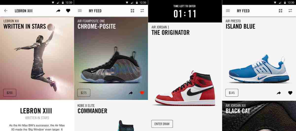 nike snkrs android