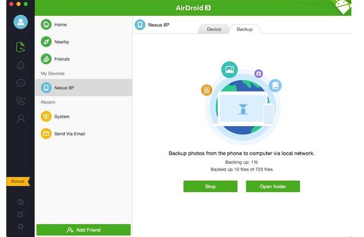 airdroid connect via separate network