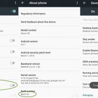 Cool color temperature toggle Android google nexus 5x
