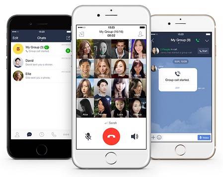 LINE now lets you make group calls for up to 200 people.