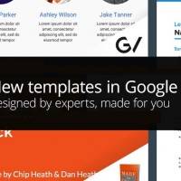 new templates google docs