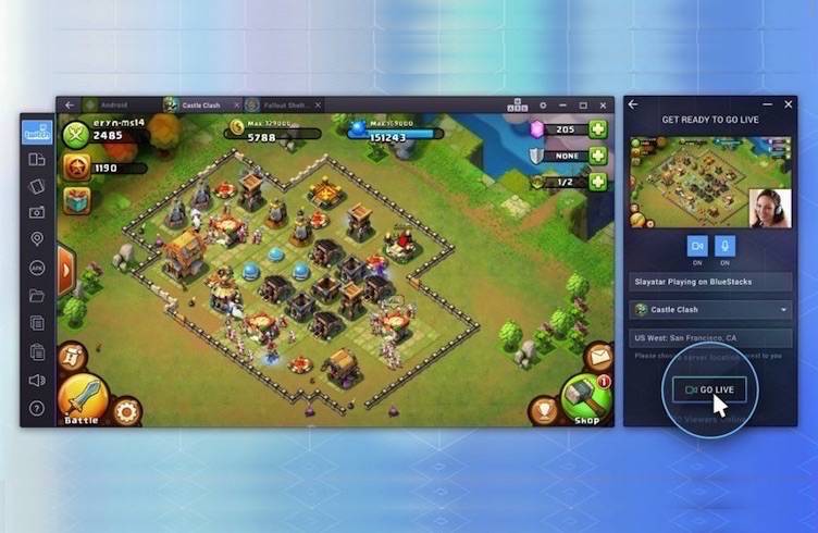 BlueStacks TV integration allows live game streaming with Twitch