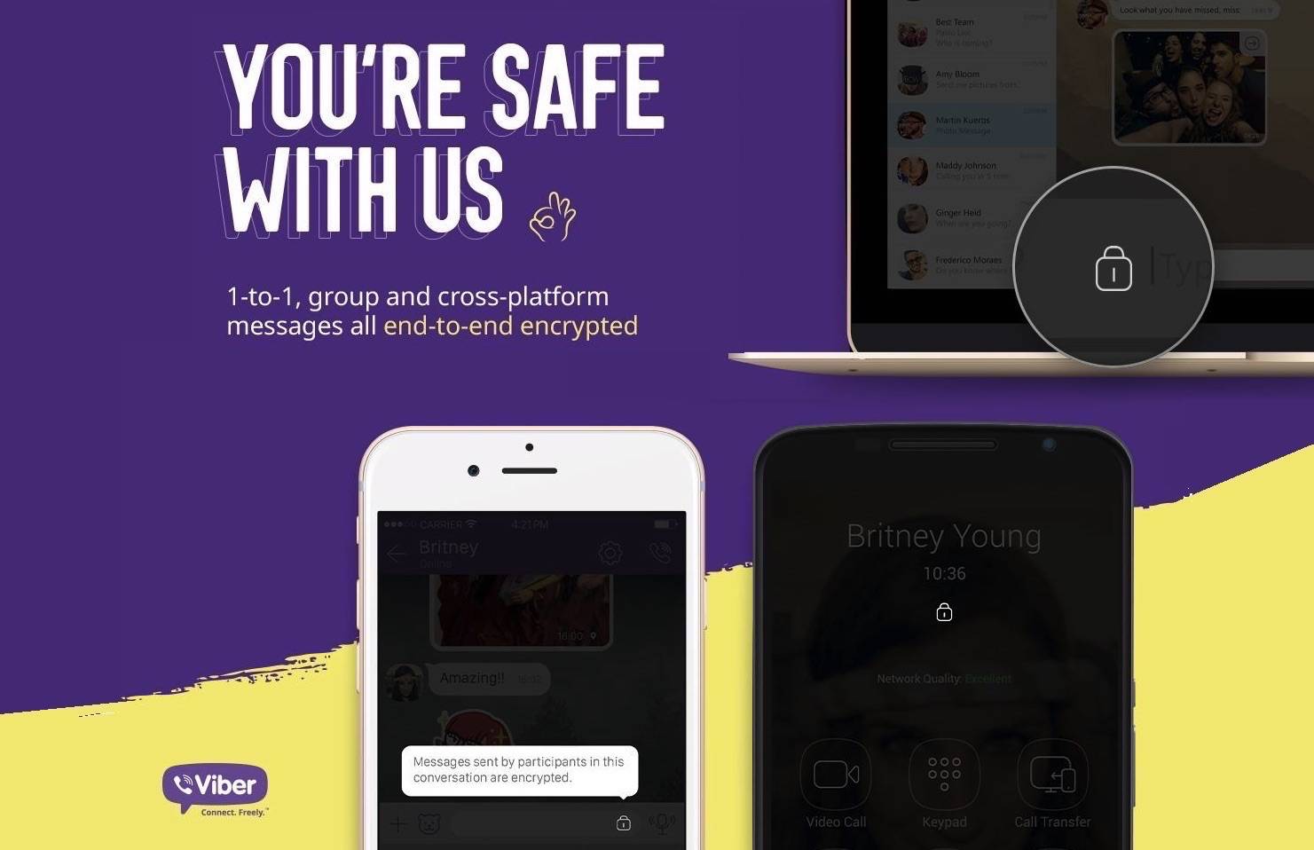 privacey and viber messenger for android