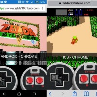 Zelda 30 Tribute Mobile Browsers Android and iOS