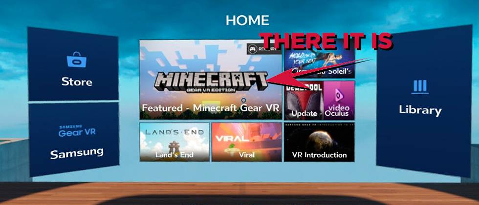 samsung gear vr minecraft