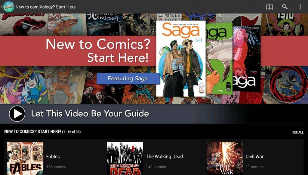 Comixology-app-Android