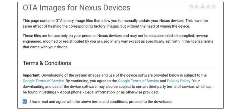 Google Nexus OTA Images for Nexus