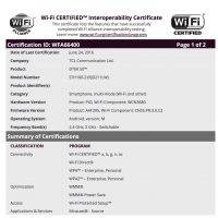 BlackBerry HAMBURG Wi-Fi certification