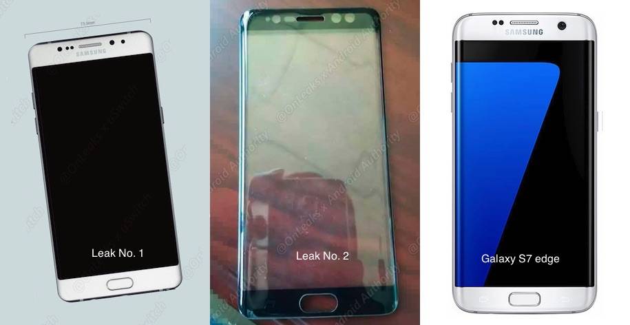 Samsung Galaxy Note 7 comparison