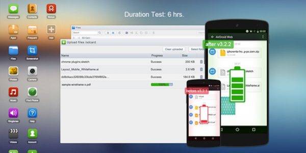 airdroid vs mightytext battery