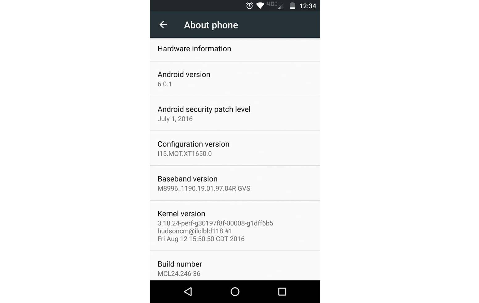 Moto Z Force Droid July security patch