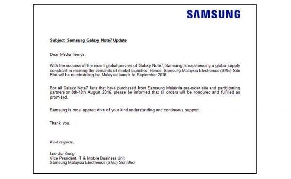 Samsung Galaxy Note 7 Malaysia a