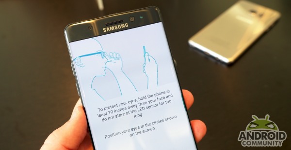 Samsung Iris scanning technology