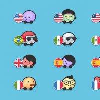 Waze Olympic Teams Country Flags
