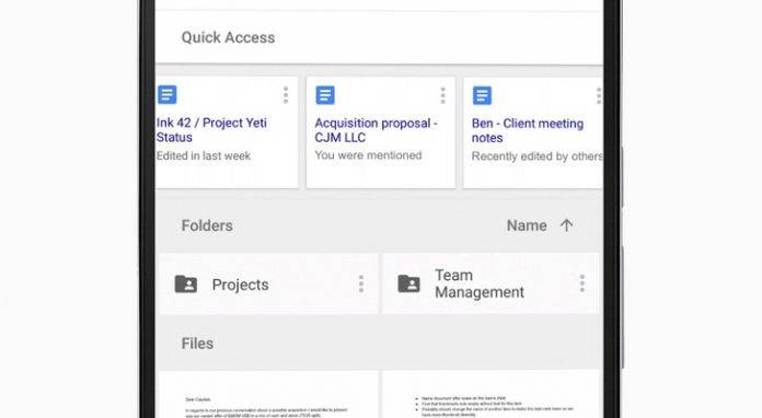 clear quick access google drive