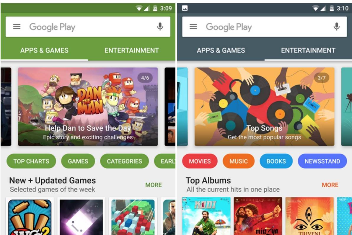 Google seems to be playing around with Play Store UI - Android Community