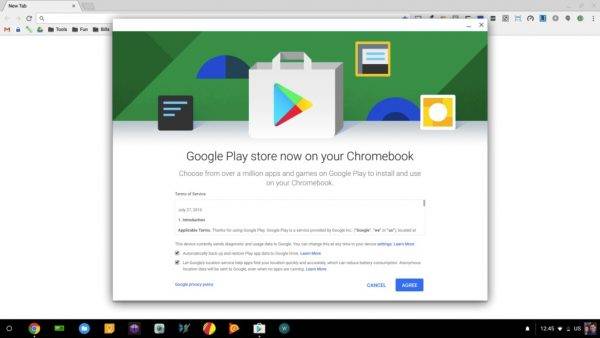 Samsung Chromebook 3 HP 13 G1 receive Google Play Store support