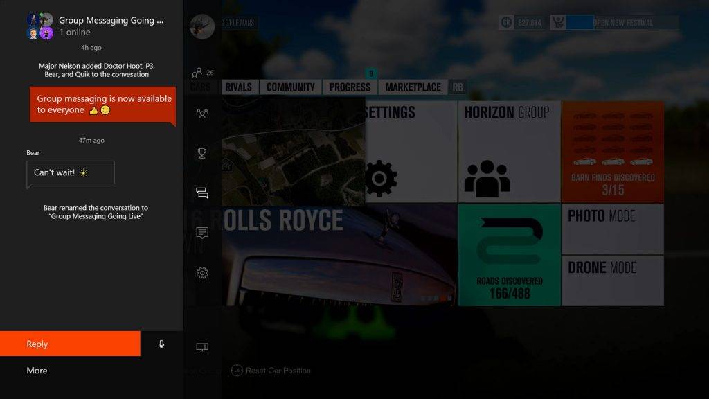 Group Messaging on Xbox One
