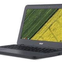 Acer Chromebook 11 N7 (C731) left facing Google menu