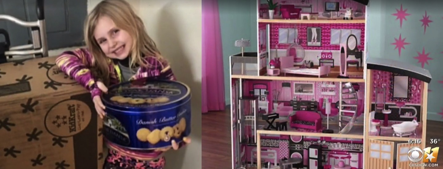 Six year old girl asks Alexa to order a dollhouse and cookies ...