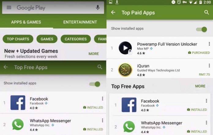 a new version of google play store will be downloaded and installed